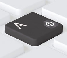 Carica l'immagine nel visualizzatore di Gallery, Keystickers Adesivo per tastiera russa per PC (11 x 13 mm), per MAC &amp; Laptop (14 x 14 mm), trasparente con vernice protettiva (5 x 6 mm) (universale), bianco