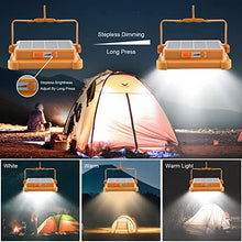Carica l'immagine nel visualizzatore di Gallery, CosyEasy 100W Faro LED Portatile, 15600mAh Solare Faro Luce Ricaricabile Luce Lavoro, 10000 Lumen lampada da Luce da Campeggio LED, Proiettore LED Ricaricabile per Cantiere, Garage, Emergenza(A)
