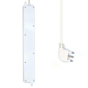 Ewent EW3927 Multipresa Ciabatta 7 prese bipasso ITA /Schuko, Bianco - Ilgrandebazar