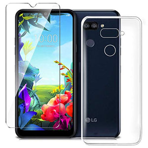 HYMY Cover per LG K40S + Pellicola Protettiva - Morbida Trasparente Silicone... - Ilgrandebazar