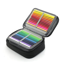 Carica l&#39;immagine nel visualizzatore di Gallery, Laconile, astuccio porta penne di grande capacità, 72 scomparti per Black