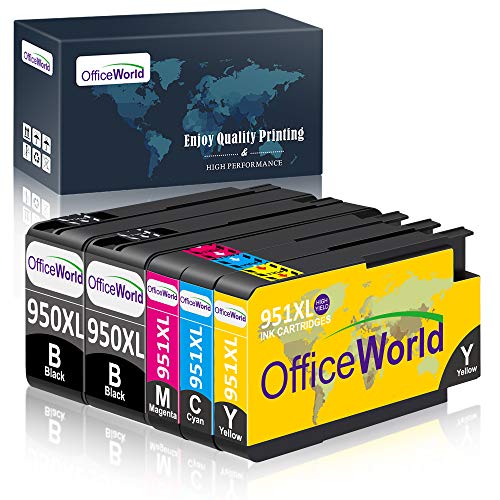 OfficeWorld 950XL 951XL Compatibile 2 Nero,1 Ciano,1 Magenta,1 Giallo