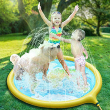 Carica l&#39;immagine nel visualizzatore di Gallery, Hangrui Tappetino Gioco d&#39;Acqua per Bambini, 180cm Ovale di Giallo