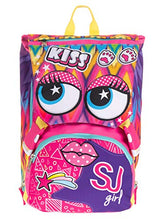 Carica l&#39;immagine nel visualizzatore di Gallery, Zaino Estensibile Big, Facce da SJ, 28 Lt, Rosa, Sdoppiabile, Scuola &amp; Tempo...