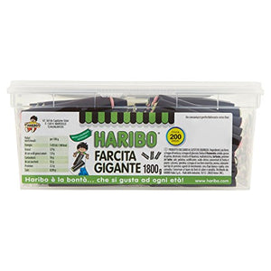 Haribo Farcita Gigante - Caramelle Gommose Gusto Liquirizia - 200 pezzi...