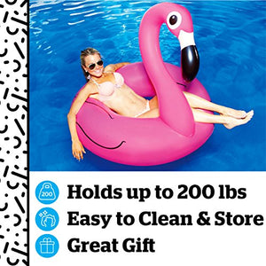 Big Mouth Inc. BMPF-PF Gonfiabile Flamingo, 122 x 120 x 108 cm, Rosa