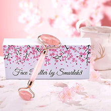 Carica l&#39;immagine nel visualizzatore di Gallery, Derma Roller Quarzo Rosa 100% Trattamento Viso Rilassante Linfodrenante... - Ilgrandebazar