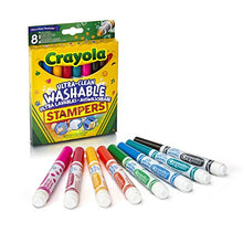 Carica l&#39;immagine nel visualizzatore di Gallery, CRAYOLA Ulra Pennarelli Ultra-Lavabili, Punta a Stampino, per multicolore - Ilgrandebazar
