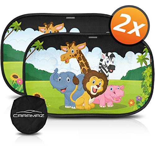 Tendine parasole auto bambini tartaruga extra scuro- Parasole Nero con safari - Ilgrandebazar