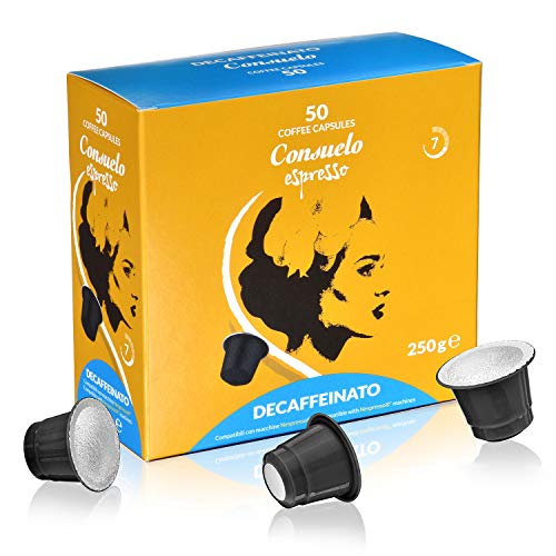 Consuelo - capsule compatibili Nespresso* Decaffeinato, 50
