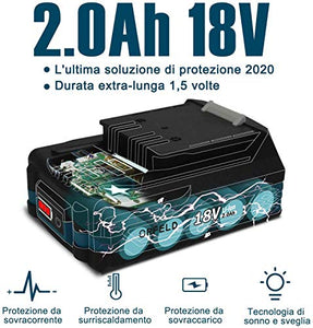 ORFELD Trapano Avvitatore Batteria, Leggerezza a Batteria con...
