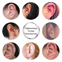 Carica l&#39;immagine nel visualizzatore di Gallery, Sllaiss 4 Paia Mini Orecchini Cerchio 925 Argento per Donne Piccolo Rotondo... - Ilgrandebazar