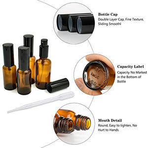 cococity 4 Pcs 30ml 50ml Flacone Spray Ambra, Nebulizzatore in Vetro...