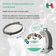 Carica l&#39;immagine nel visualizzatore di Gallery, Green-Italy Collare Antipulci Cane e Gatto, Regolabile 63 cm - Efficacia 8...
