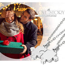 Carica l&#39;immagine nel visualizzatore di Gallery, Cupimatch 2pcs Acciaio Inossidabile Pendente Coppia Ciondolo Collana Amore... - Ilgrandebazar