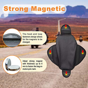 Motociclo Borse serbatoio - Oxford borsa con sacco nero per motocicletta -...