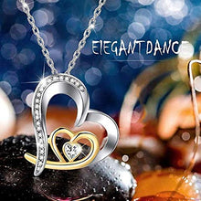 Carica l&#39;immagine nel visualizzatore di Gallery, Tojean, orecchini a perno in argento Sterling 925, regalo Cuore A White - Ilgrandebazar
