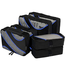 Carica l'immagine nel visualizzatore di Gallery, Eono by Amazon - Set di 6 Organizer per Valigie Organizzatori da Viaggio Nero