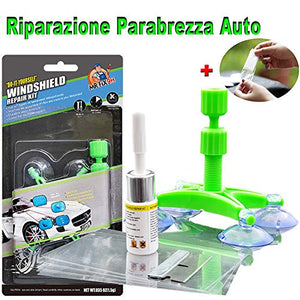 JTENG Kit Riparazione Parabrezza Auto,Professione Vetro