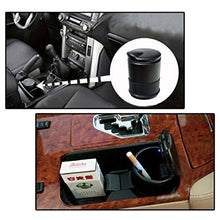 Carica l&#39;immagine nel visualizzatore di Gallery, VORCOOL Posa Cenere Auto, Auto Posacenere con Luce LED Blu (Nero)