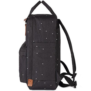 kaukko zaino per pc portatile Canvas la scuola e il viaggio Nero h7 Ilgrandebazar