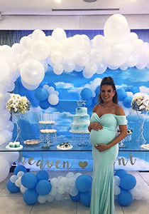 APERIL Palloncini Compleanno Blu e Bianchi Pallone Animale a Piedi...