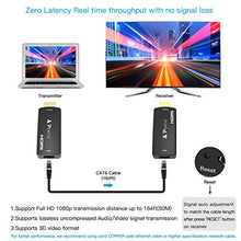 Carica l'immagine nel visualizzatore di Gallery, PORTTA HDMI Extender 50m (164ft) Adattatore Micro USB Cavo CAT6 Supporto per...