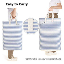 Carica l&#39;immagine nel visualizzatore di Gallery, Lifewit 72L Cesta Portabiancheria in Cotone Terylene e Rivestimento 72L, Blu