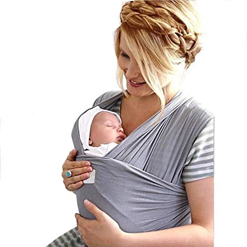 Fascia Porta Bebè Marsupio Elastico Neonato Ergonomico Elegante 2a... - Ilgrandebazar