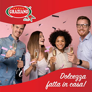 Graziano, Tubo Spara Coriandoli ad Aria Compressa, Ideali per Feste di Compleanno o per Festeggiare una Laurea, Contiene Stelle Filanti Rosse