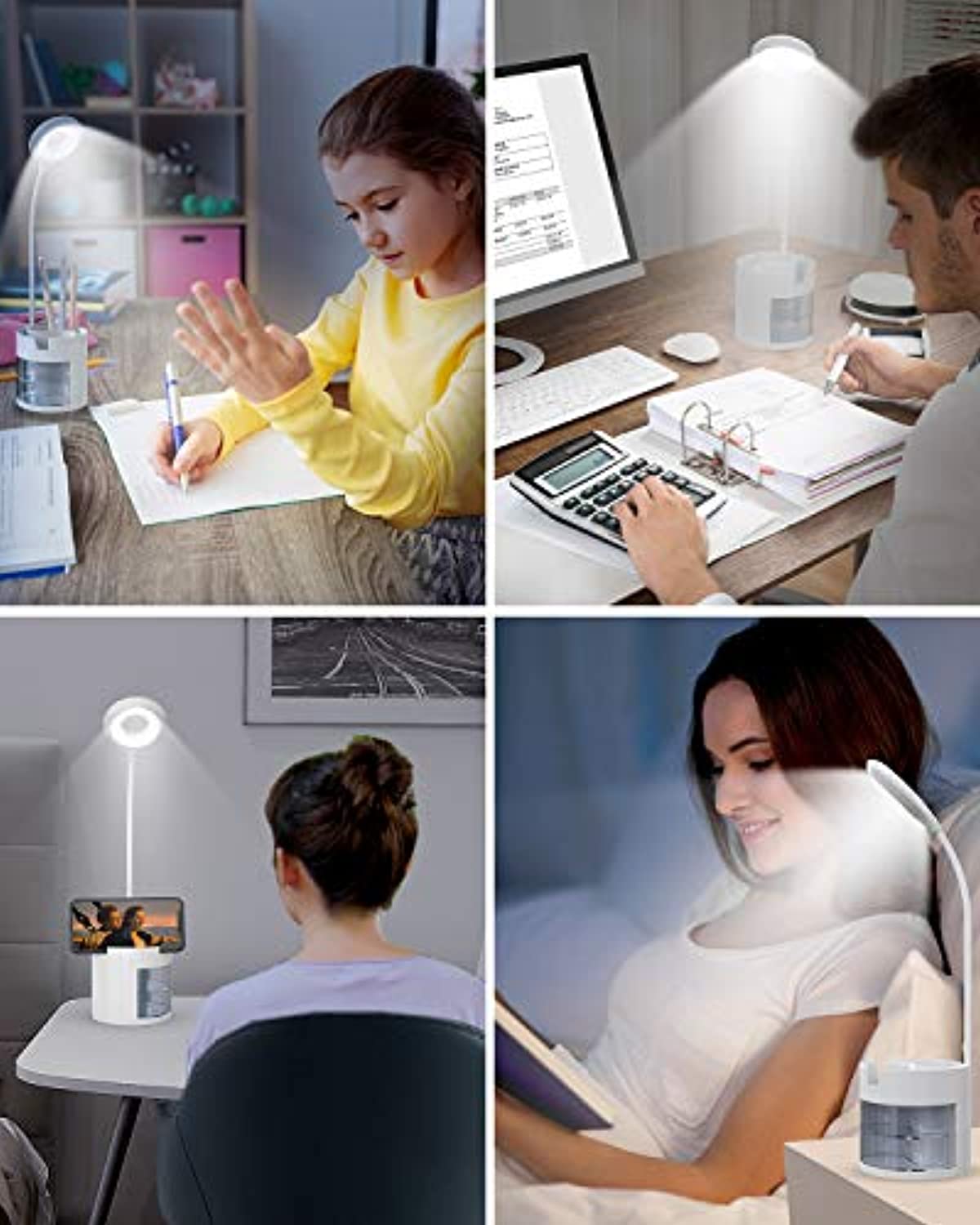 Lampada Da Scrivania LED,Luce Da Scrivania Dimmerabile,Lampada Da Tavolo Controllo Touch Sensitive Con 360girevole 4 Livelli Di Illuminazione Portapenne Uscita Ingresso Usb Lampada Da Scrivania LED,Luce Da Scrivania Dimmerabile,Lampada Da Tavolo Controllo Touch Sensitive Con 360girevole 4 Livelli Di Illuminazione Portapenne Uscita Ingresso Usb