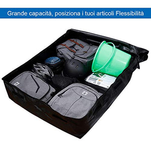 Zacro 425L Borsa Portatutto per Tetto Dell'auto Car Rooftop Cargo Bag Black A