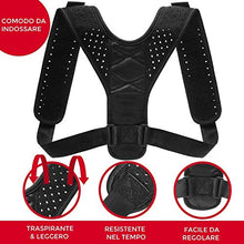 Carica l'immagine nel visualizzatore di Gallery, Correttore Posturale Uomo e Donna - Tutore medico + Fascia Elastica + Due...