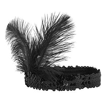 Carica l&#39;immagine nel visualizzatore di Gallery, ShiyiUP Accessori per Flapper Anni &#39;20 Capelli Collana Nero# - Ilgrandebazar