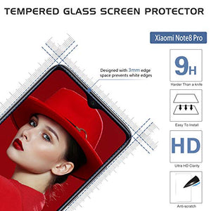 LeYi per Cover Xiaomi Redmi Note 8 PRO con Vetro Temperato [2 Pack], Nero