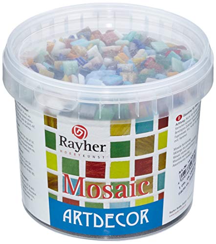 Rayher 1453049, Set tessere per mosaico, tasselli in vetro, Multicolore - Ilgrandebazar