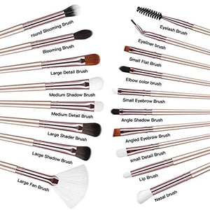 Pennelli Make Up BESTOPE 18 pezzi Set di Professionali per Trucco...