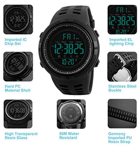 Orologi da polso uomo - 50M impermeabili digitale sportivi da...