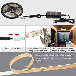LEDMO Striscia Led bianco caldo 3000K strisce led impermeabile 600leds+12v - Ilgrandebazar