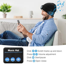 Carica l'immagine nel visualizzatore di Gallery, ZOOI Regalo Uomo, Idee Regalo Natale, Bluetooth Cappello con Luce LED Invernale Uomo, Idee Regalo Uomo Natale Originale, Regali papà/Uomo, Regalo Uomo Compleanno, Regali San Valentino per Lui