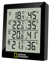 Carica l&#39;immagine nel visualizzatore di Gallery, National Geographic - Stazione meteorologica con Termo-igrometro a 4 Vie,... - Ilgrandebazar
