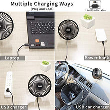 Carica l&#39;immagine nel visualizzatore di Gallery, DIKI Ventilatore Auto, USB Ventola per Auto A 3 velocità Ventola...