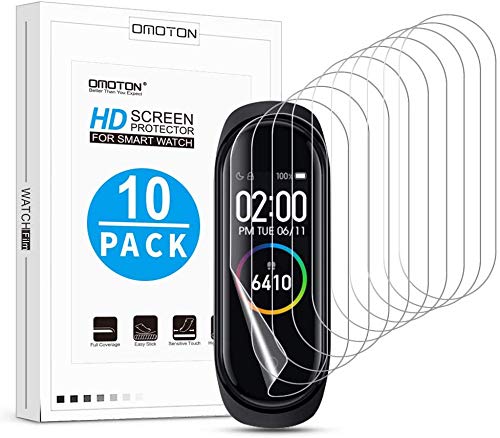 OMOTON [10 Pezzi Pellicola Protettiva Compatibile con Xiaomi Mi Smart Band 4... - Ilgrandebazar