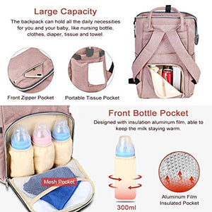 Zaino Mamma Multifunzione Viedouce - Borsa Cambio Impermeabile Con Ganci Per Passeggino - Foto 11