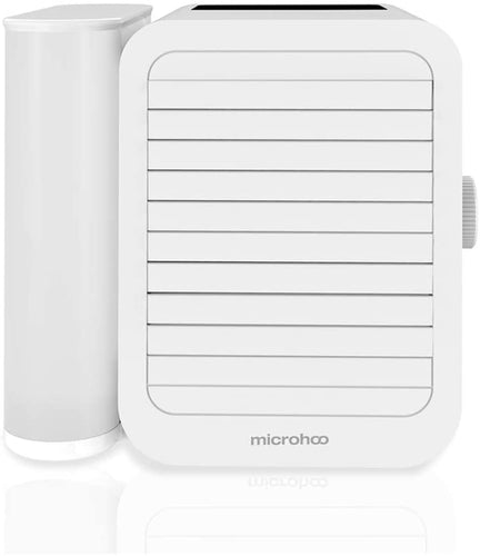 Microhoo Air Conditioner Condizionatore Portatile Climatizzatore Mini USB Dispositivo di Raffreddamento Evaporativo Purificatore Ventilatore Elettrico da Tavolo Portatile