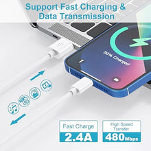 Carica l&#39;immagine nel visualizzatore di Gallery, Cavo iPhone Originale Apple Certificato MFi, Cavo Lightning 1M+2M 2Pack, Cavetto iPhone Cavo Ricarica iPhone Cavo Caricatore iPhone Filo Cavo USB per iPhone 14 13 12 11 Pro Max XS XR X 8 7 6 5 SE iPad
