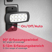 Carica l&#39;immagine nel visualizzatore di Gallery, Faro LED solare esterno con sensore di movimento e crepuscolare, luce fredda...