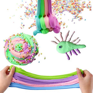 SWZY Unicorn Fluffy Slime, Jumbo Floam Cloud Colorful Rainbow Slime Stress D - Ilgrandebazar