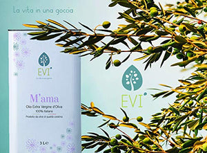 Olio Extravergine di Oliva Italiano, Cultivar CORATINA, (3 L), Made 3 Litri