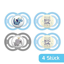 Carica l&#39;immagine nel visualizzatore di Gallery, MAM Day &amp; Night - Set di 4 ciucci Perfect e 2 16+ Monate, Blu - Elefante